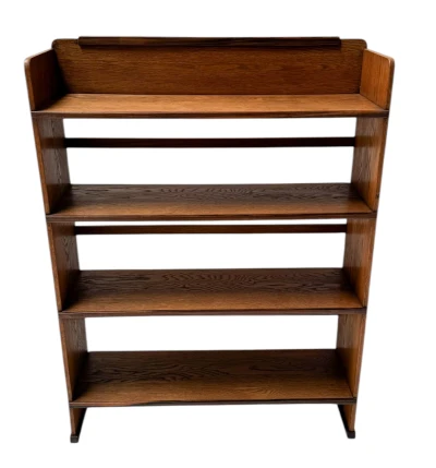 Art Deco Modernist Open Bookcase by P.E.L. Izeren for De Genneper Molen, 1920s